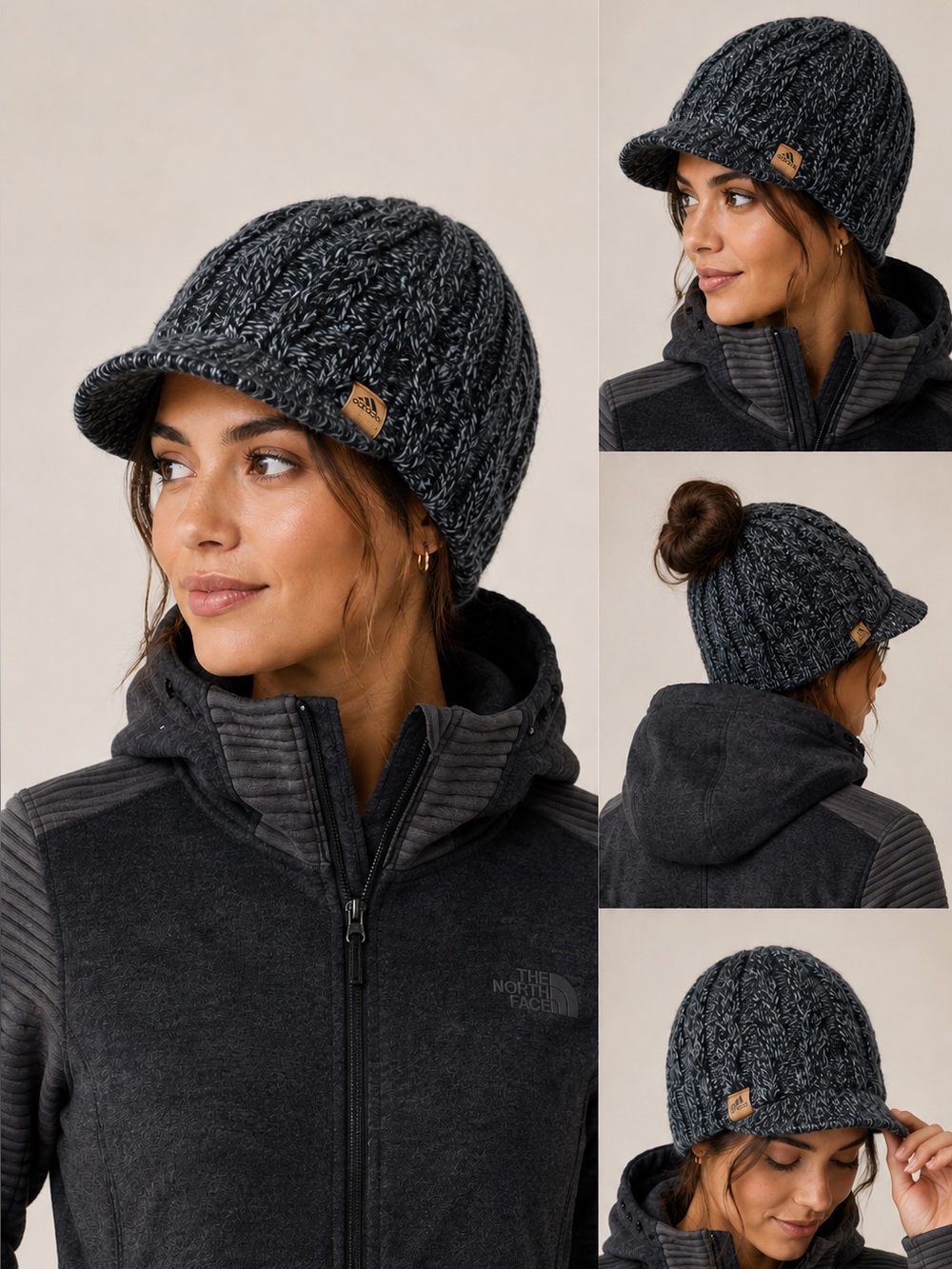 NWOT adidas fleece lined winter hat